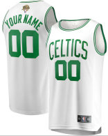 Men's Boston Celtics Fanatics White 2024 NBA Finals Custom Fast Break Jersey - Association Edition