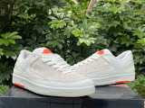 Authentic Shelflife x Air Jordan 2 Low White/Sail/Light Bone/Bright Mandarin