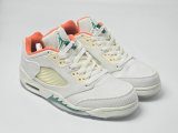 Authentic Air Jordan 5 Low WMNS Sail/Starfish/Neptune Green