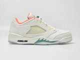 Authentic Air Jordan 5 Low WMNS Sail/Starfish/Neptune Green