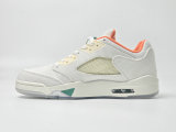 Authentic Air Jordan 5 Low WMNS Sail/Starfish/Neptune Green