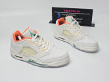 Authentic Air Jordan 5 Low WMNS Sail/Starfish/Neptune Green