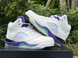 Authentic Air Jordan 5 Retro Grape