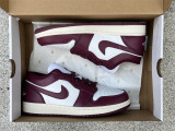 Authentic Air Jordan 1 Low Purple Red/White