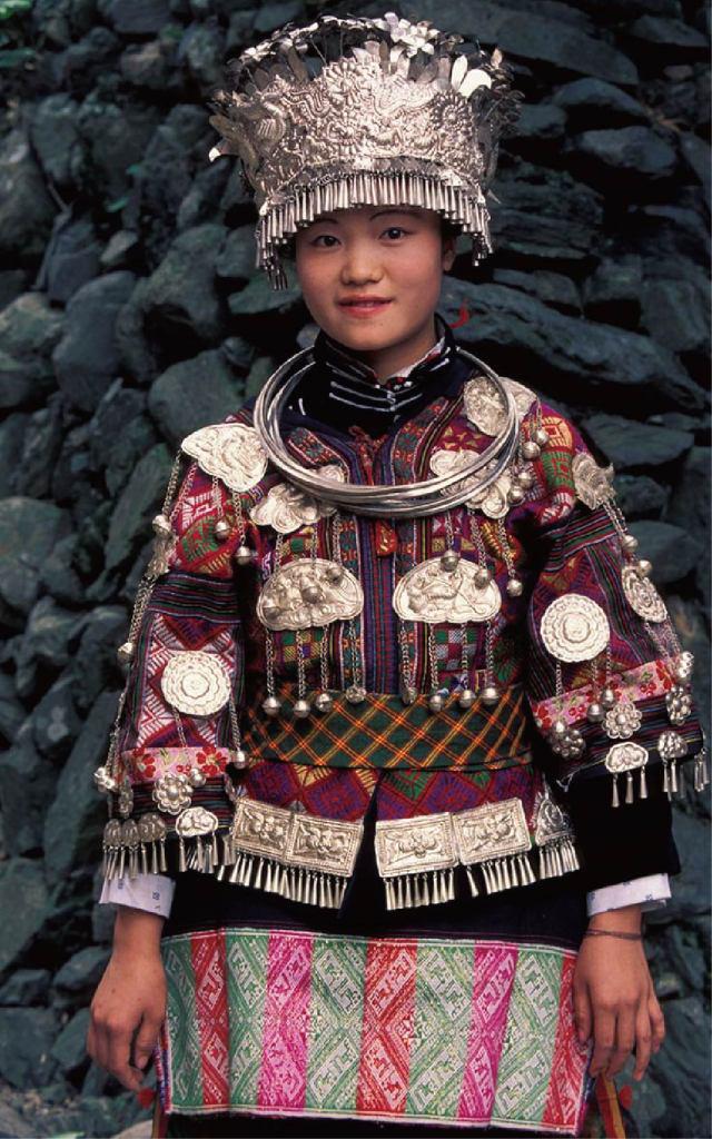 Silver Ornaments and Embroideries of the Miao Traditional Clothing