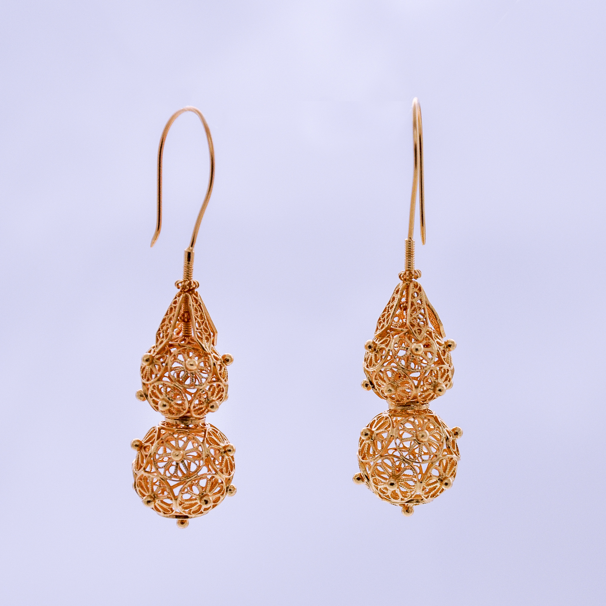 Buy Magnificent Floral Gold Earrings - Wedding and Celebrations Collection  |GRT Jewellers