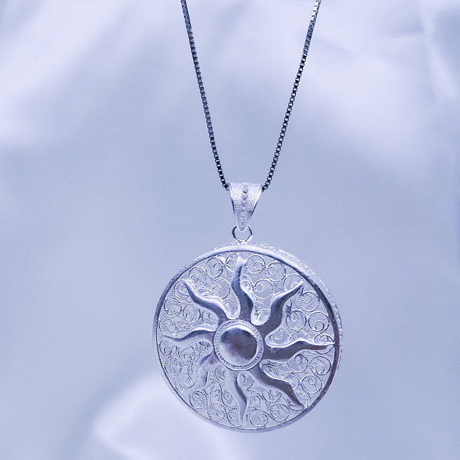 Filigree Necklace - Sky Collection - Lucky Sun Drum