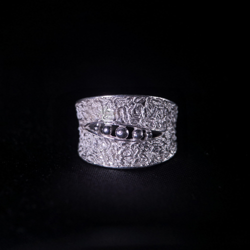 Bean - Miao Silver Filigree Ring