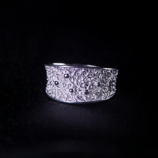 Stars - Miao Silver Filigree Ring