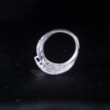 Wave- Miao Silver Filigree Ring