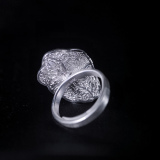  Lotus- Miao Silver Filigree Ring