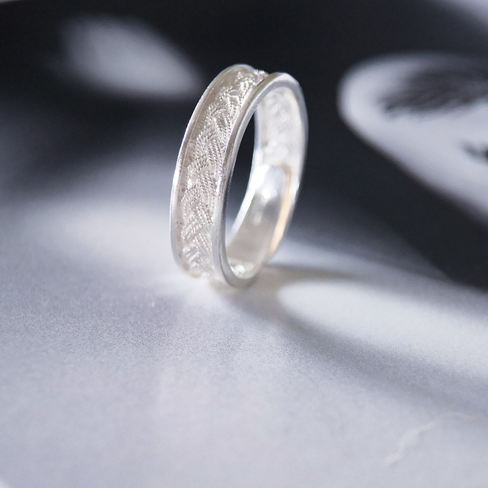  Wheat - Miao Silver Filigree Ring