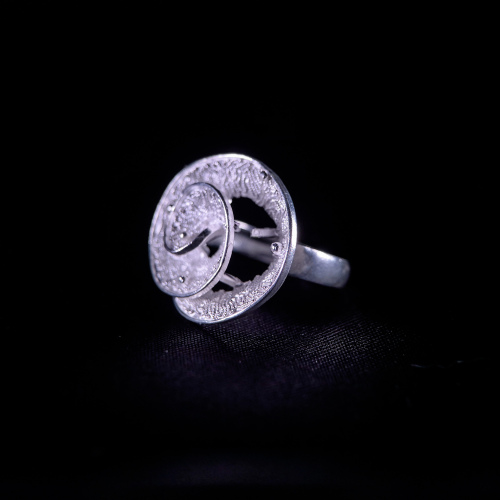 Clouds - Miao Silver Filigree Ring