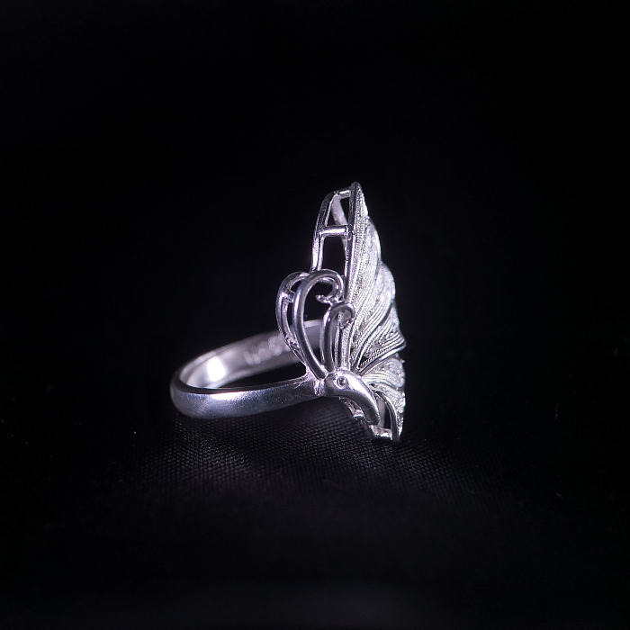 Butterfly- Miao Silver Filigree Ring