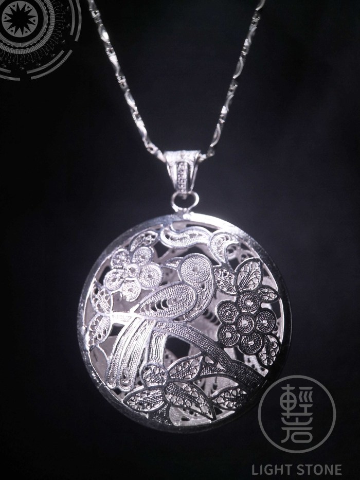 Spring - Miao Silver Filigree Necklace