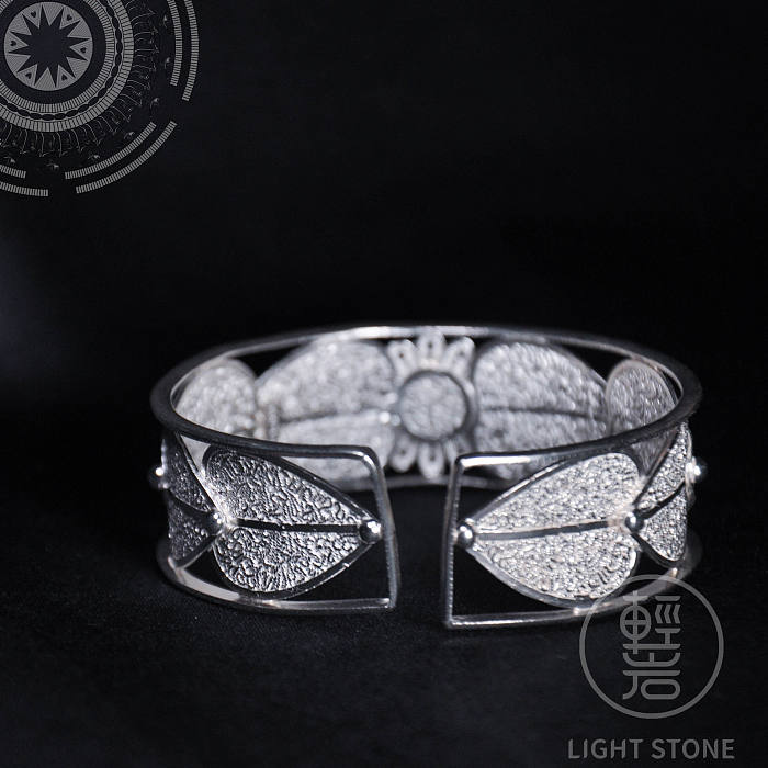 Butterfly - Miao Silver Filigree Bangle