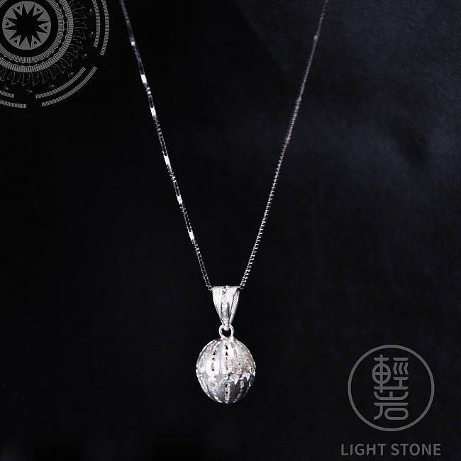 Ball Flower - Miao Silver Filigree Necklace