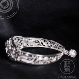 Lily - Miao Silver Filigree Bracelet 