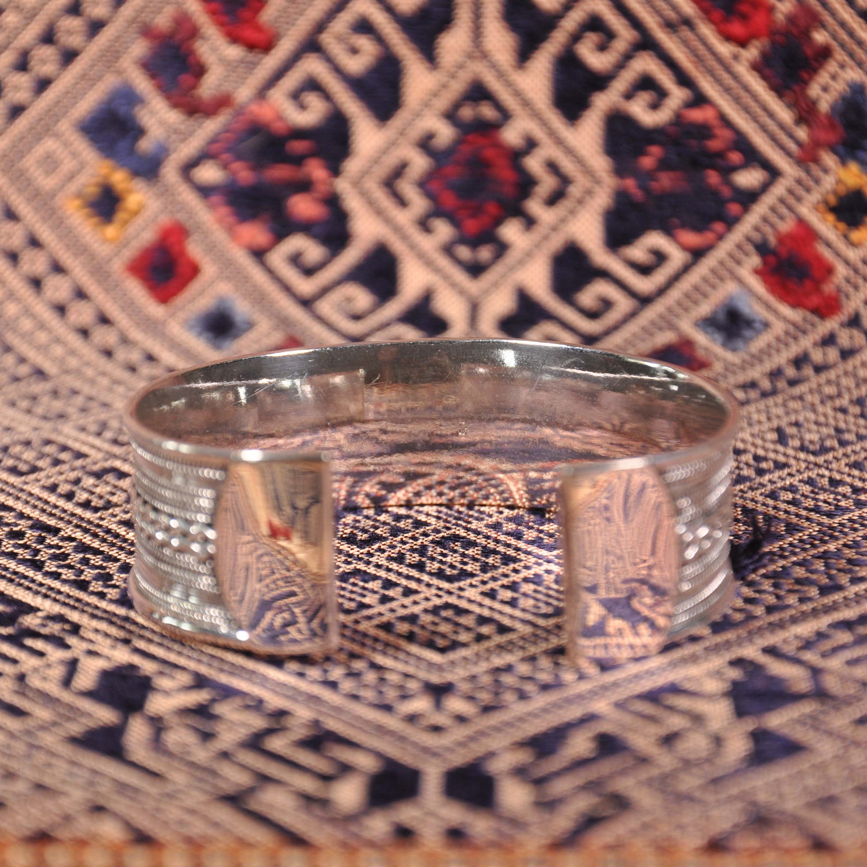 Chinese Handmade Bracelet - Wheat - Tibetan Silver Bracelet