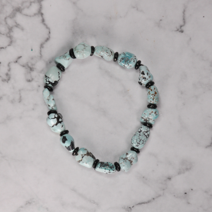 Hazy Blue - Turquoise Handmade Bracelet