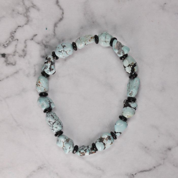 Hazy Blue - Turquoise Handmade Bracelet