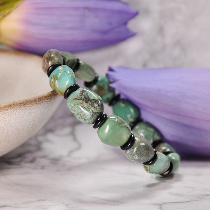 Pine Green - Turquoise Handmade Tibetan Bracelet