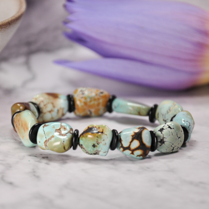 Earth Painting - Turquoise Handmade Bracelet