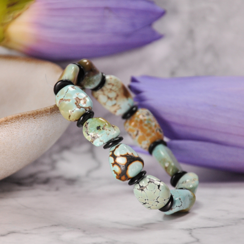 Earth Painting - Turquoise Handmade Bracelet