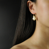 Chinese Artisan Jewelry -Lucky HULU-Jade Silver Earrings| LIGHT STONE