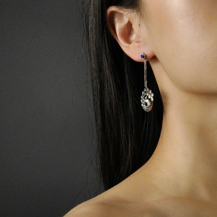 Peacock Earrings - Silver Handmade Jewelry - Best Online Shop | Light Stone