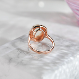  Rose Golden Silver Ring - Handmade - Online Shop | LIGHT STONE