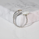 Bird - Jade Silver Ring