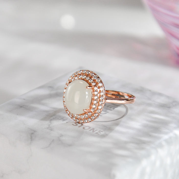  Rose Golden Silver Ring - Handmade - Online Shop | LIGHT STONE