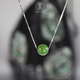 Lucky Ball - Chinese Green Jade Necklace -  Online Shop | LIGHT STONE
