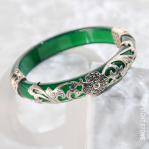 Lucky Clover - Green Chalcedony Mosaic Bracelet