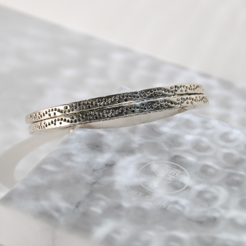 Double Wind Blows- Yunnan Fine Silver Bracelet - Sky Collection