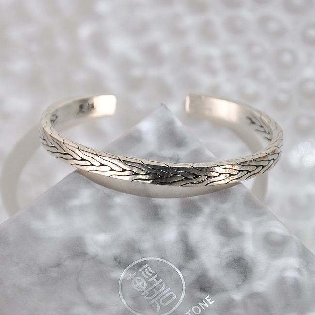 Wheat - Yunnan Fine Silver Bracelet - Forest Collection