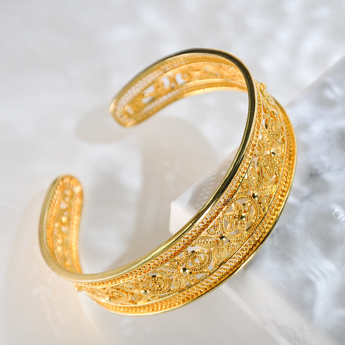 Online Shop - Chinese Handmade Bracelet- Royal Silver Filigree | Light Stone