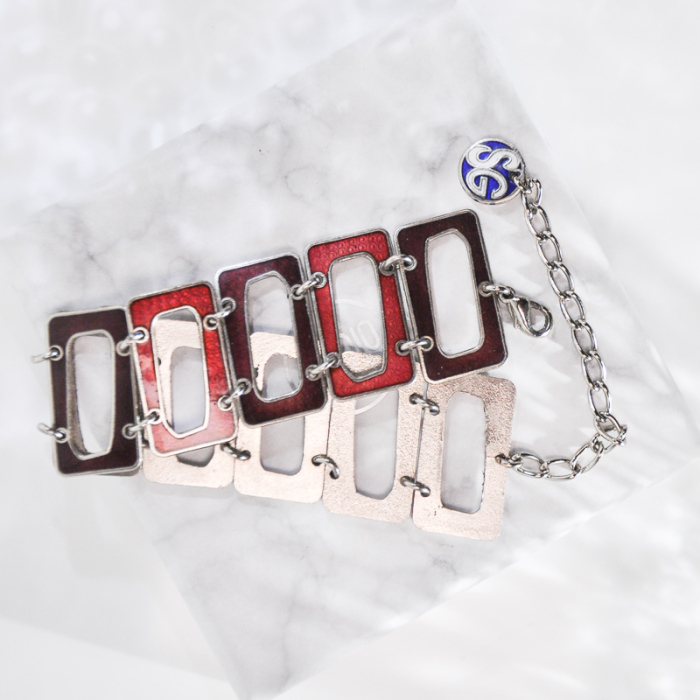 -25% For Two| -33% For Three | Pope - Jingtai Blue Vintage Bracelet - Gold - Cooper Base Cloisonne