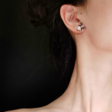 Moon - 925 Silver Pearl Earrings