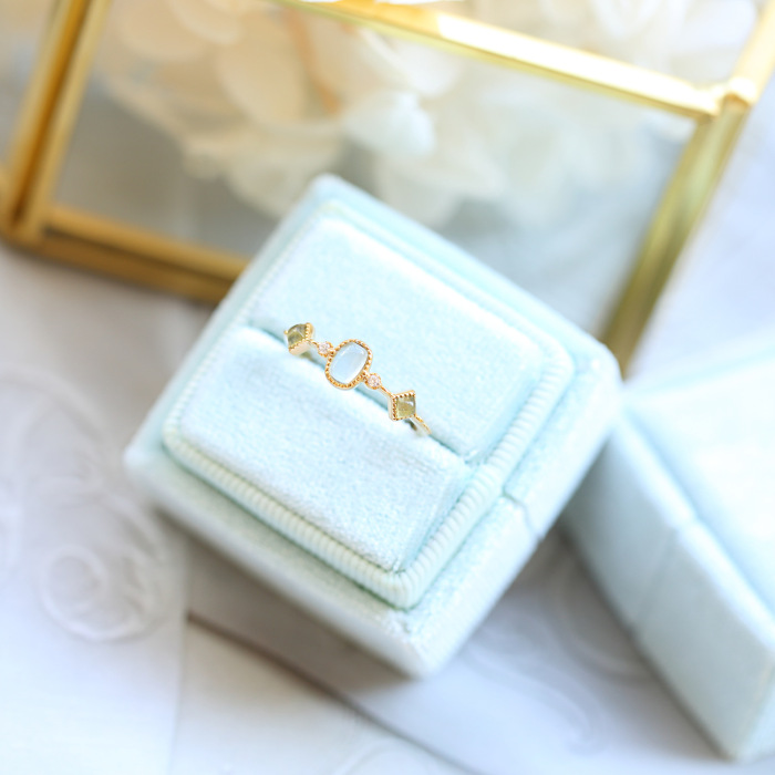 Ocean - Aquamarine - 925 Silver Ring