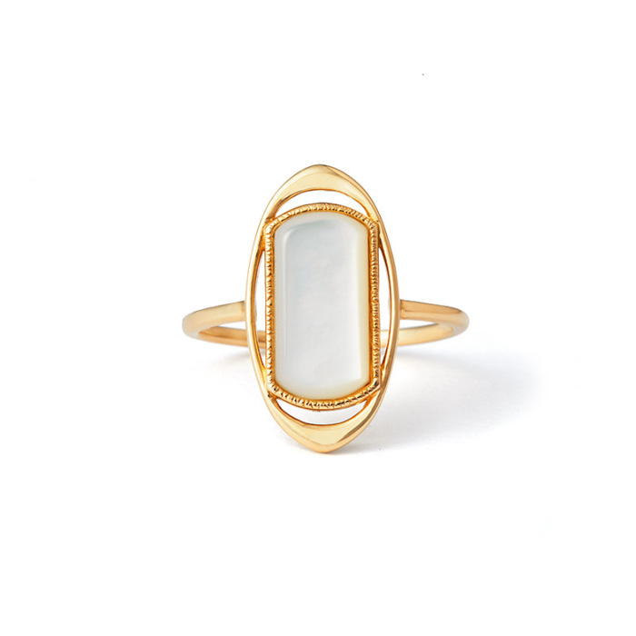 Day Dream - Elegant - Mother of Pearl -  925 Silver Ring