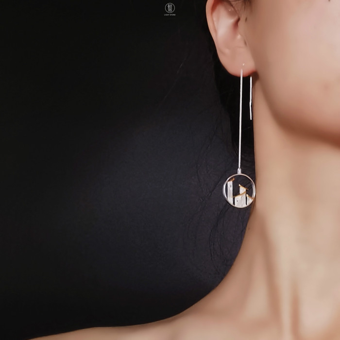 Huizhou - Creative 925 Silver Earrings