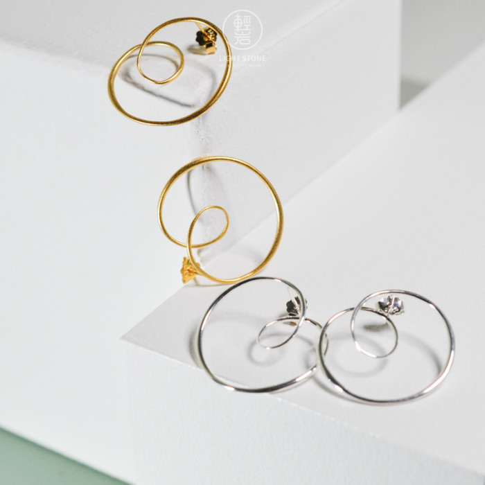 Circle - Simple 925 Silver Ear Stud