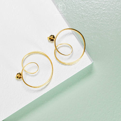 Circle - Simple 925 Silver Ear Stud