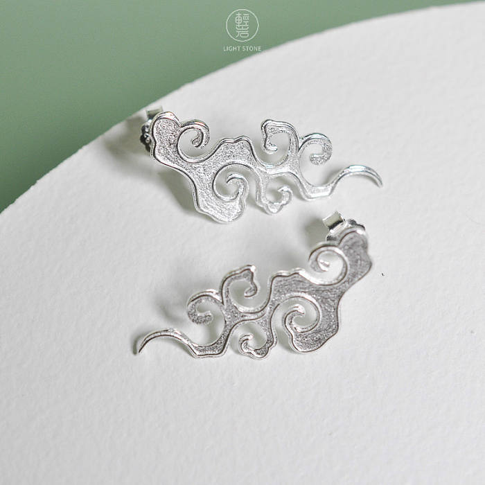 Lucky Clouds  - 925 Sterling Silver Earrings