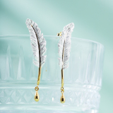 Feather- Sterling Silver Earrings