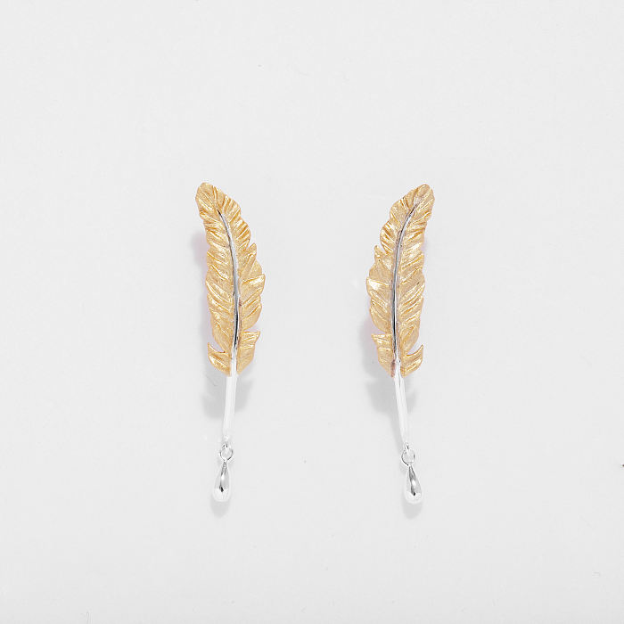 Feather- Sterling Silver Earrings