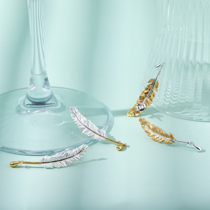 Feather- Sterling Silver Earrings