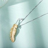 Feather- Sterling Silver Necklace